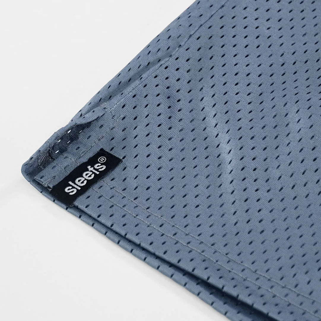Shark Skin Blue Shorts - 7"