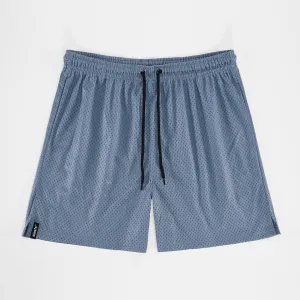 Shark Skin Blue Shorts - 7"