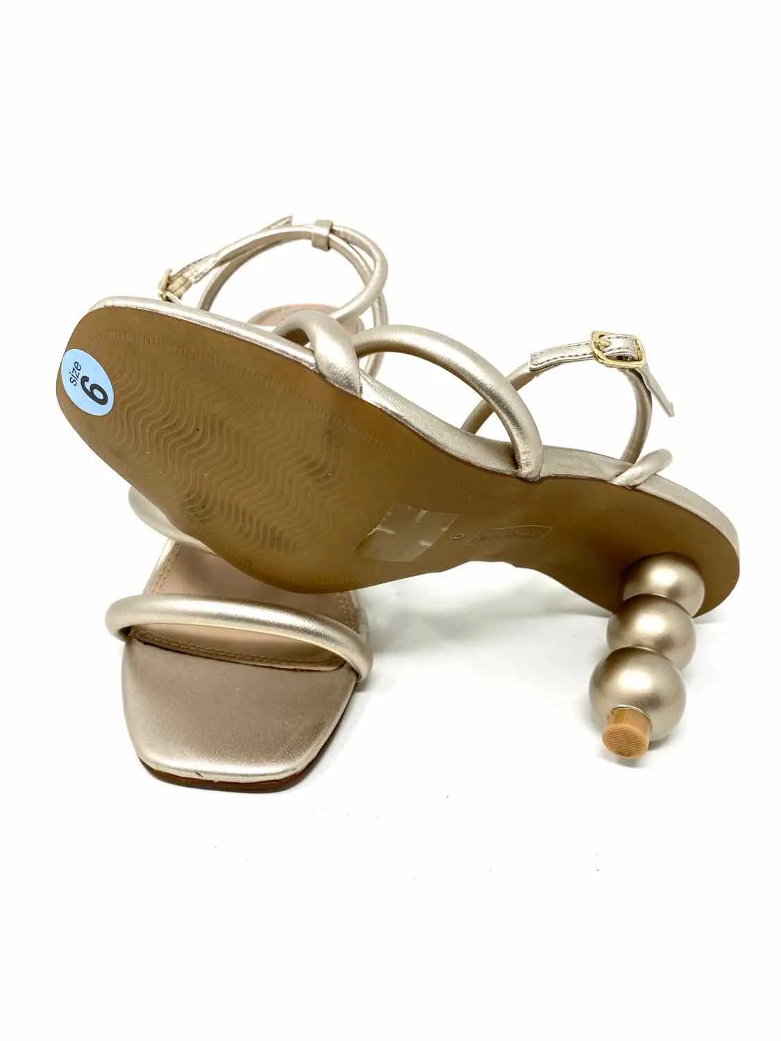 STEVEN by S.Madden Women's Silver Heeled Ankle Strap Girls Night Out Sandals