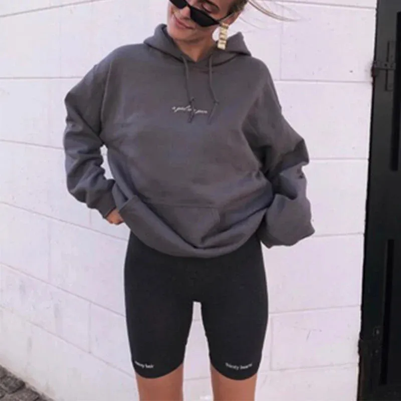 Summer Biker Elastic Waist Skinny Fitness Korean Casual Black Shorts