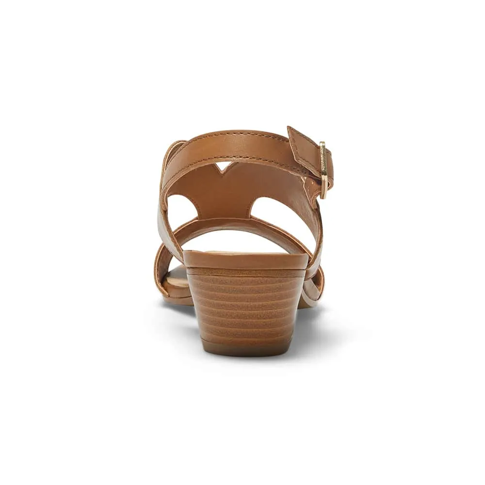 Valetta Heel in Tan Leather
