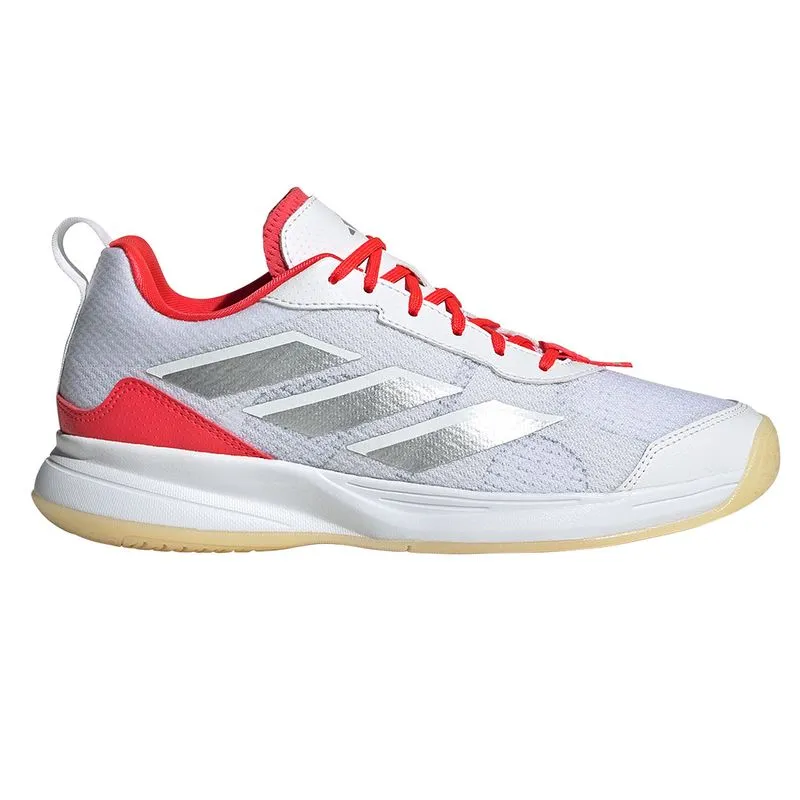 Women`s AvaFlash Tennis Shoes White and Lucid Red