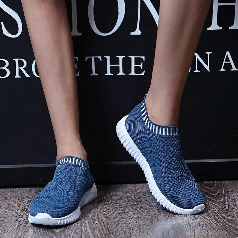 Women's Casual Shoes Knitting Soft Flats Sneakers #06-LYD273-33