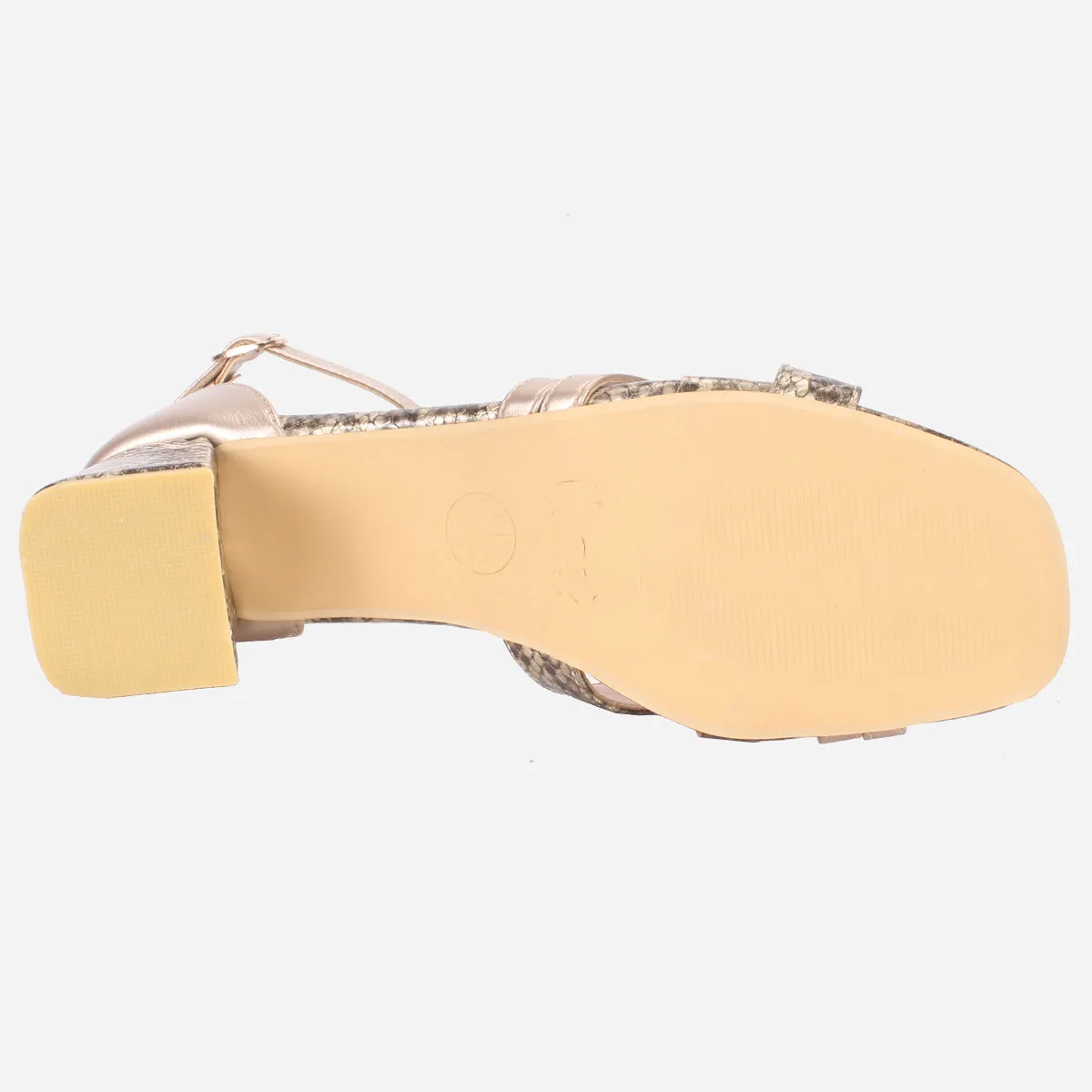 Womens "ESTEIA" Block Heeled Summer Sandals